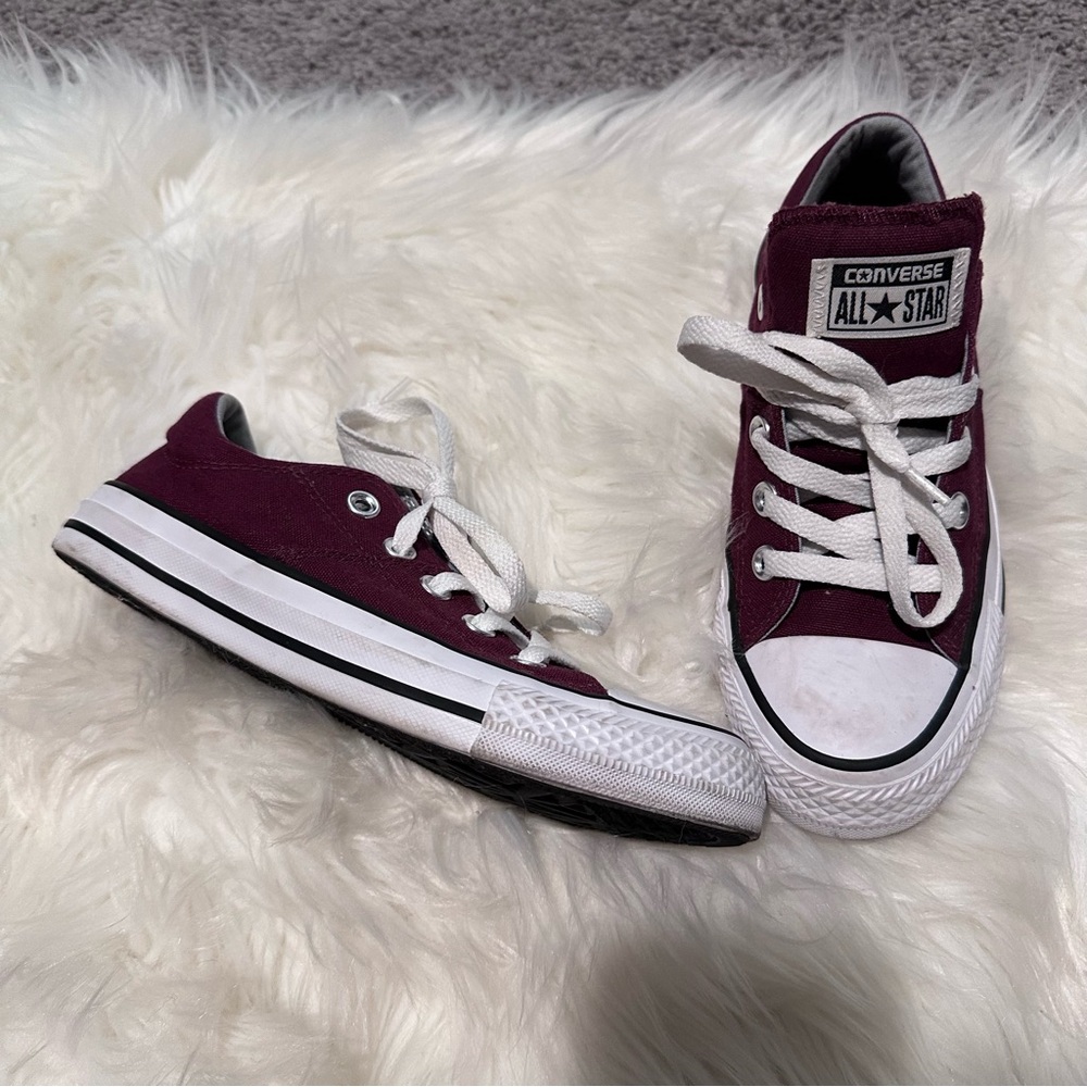 Converse‎ All Star Maroon Sneakers with White Laces